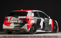 Rieger 00056787 Audi 8V A3 Rear Diffuser for Twin Tailpipe Left & Right -  Matte Black