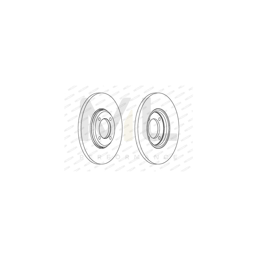 FERODO DDF1682-1 Brake Disc Vented | Performance Parts Direct Car Parts