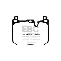 EBC PD40K2615 Mini F56 F57 Ultimax Pad & Plain Disc Kit - Brembo Caliper