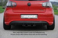 Rieger 00059411 VW Mk5 Golf Rear Diffuser -  Matte Black