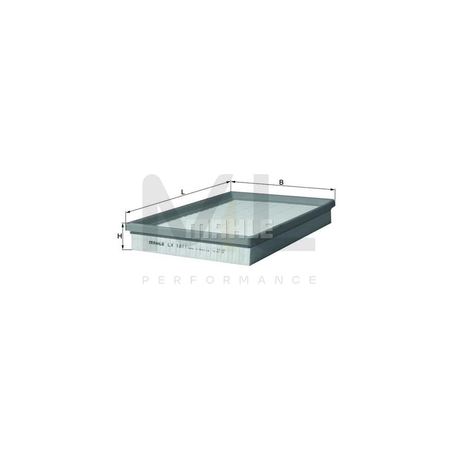 MAHLE ORIGINAL LX 1811 Air Filter Filter Insert | Performance Parts DirectCar Parts
