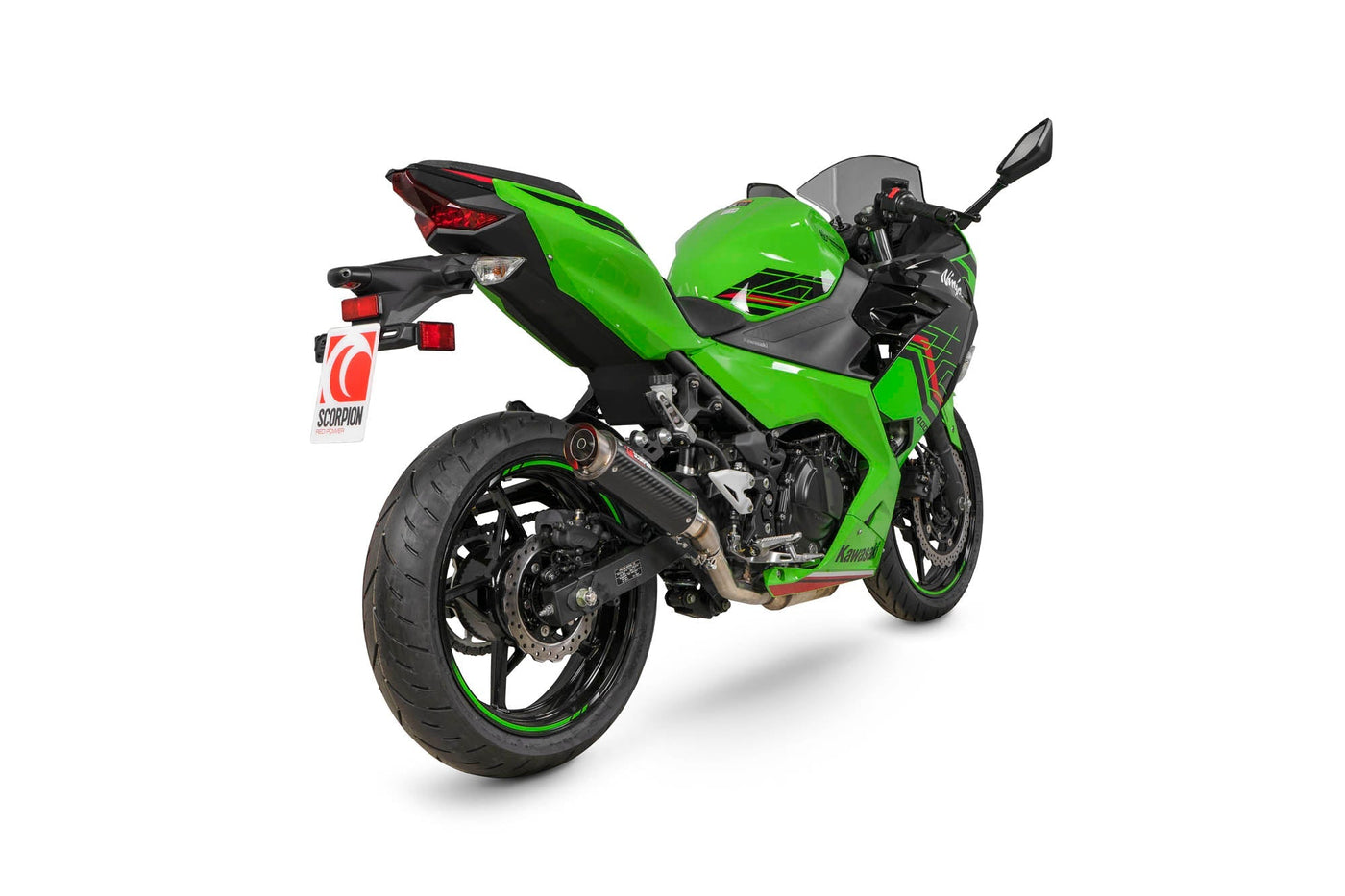 Scorpion KA1015CEM Kawasaki Ninja 400 Rp1-Gp Slip-On - Carbon Fibre Sleeve |  UK