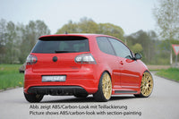 Rieger 00059411 VW Mk5 Golf Rear Diffuser -  Matte Black