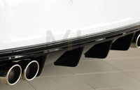 Rieger 00088101 Audi 8V A3 Rear Diffuser for Twin Tailpipe Left & Right - Glossy Black