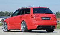 Rieger 00099025 Audi 8E B7 A4 Rear Diffuser for Twin Tailpipe Left & Right - Carbon-Look
