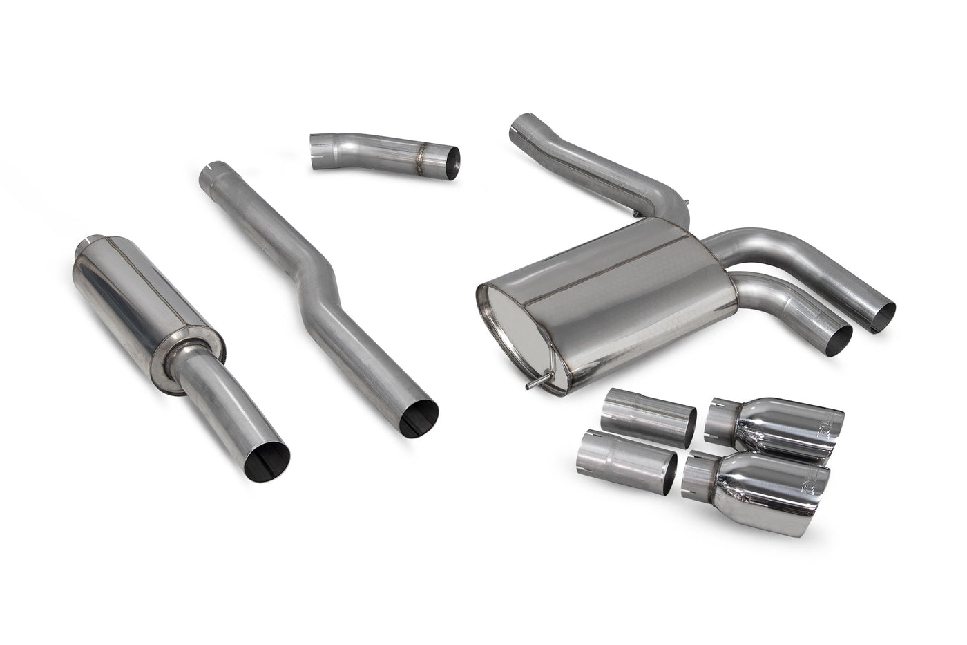 Scorpion SMN020 Mini Mini F55 Resonated Cat-Back Exhaust System