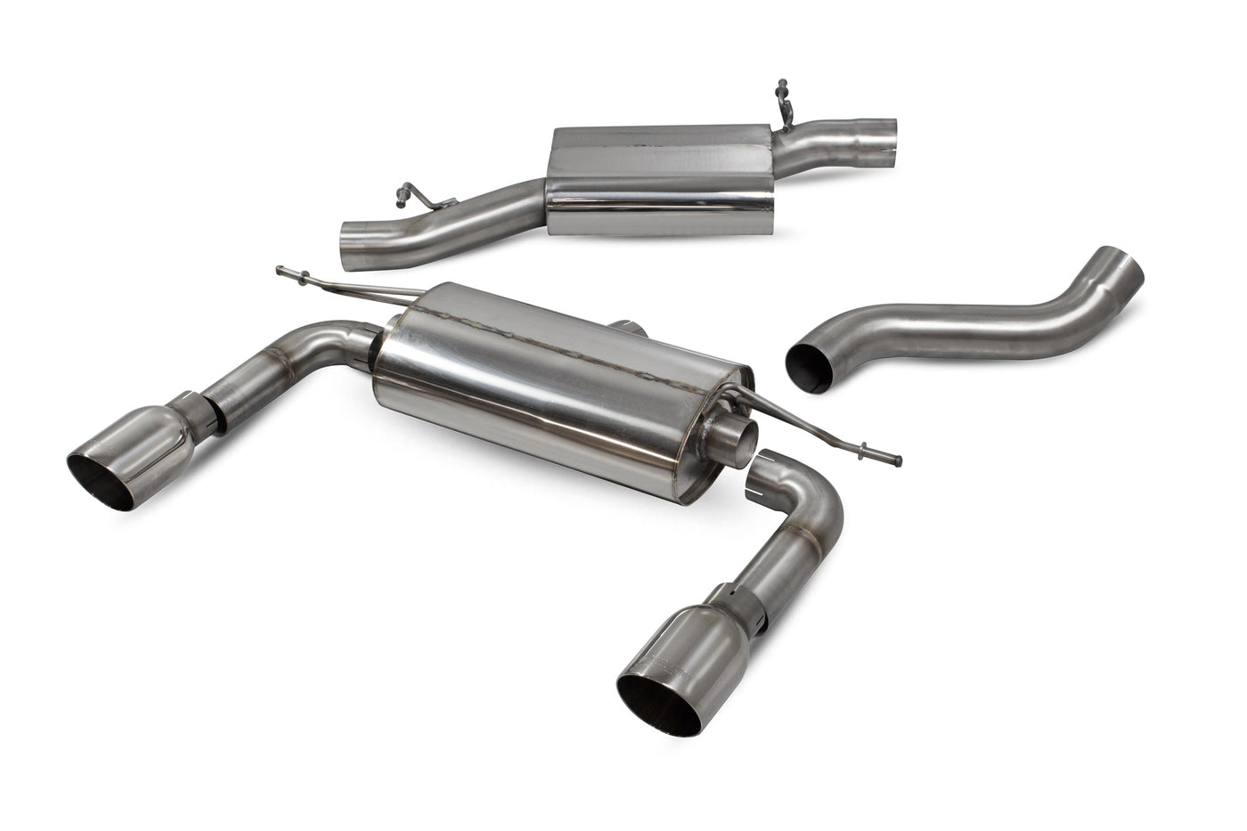 Scorpion SAU086 Audi TT MK3 Resonated Cat-Back Exhaust System With No Valves