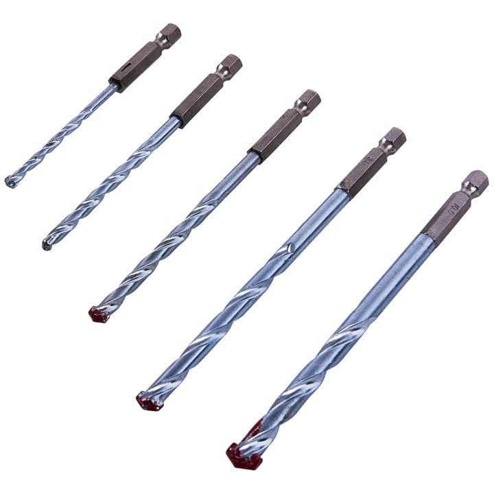 Amtech 5pcs. Hex Shank Masonry Drill Bit Set | Performance Parts DirectDIY & Power Tools
