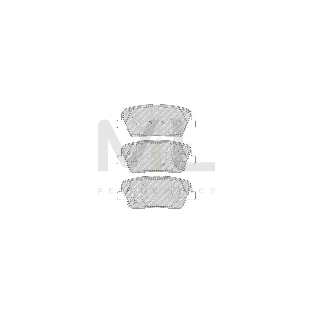 Ferodo Premier Eco Friction Fdb4567 Brake Pad Set With Acoustic Wear Warning, Without Accessories | Performance Parts Direct Car Parts