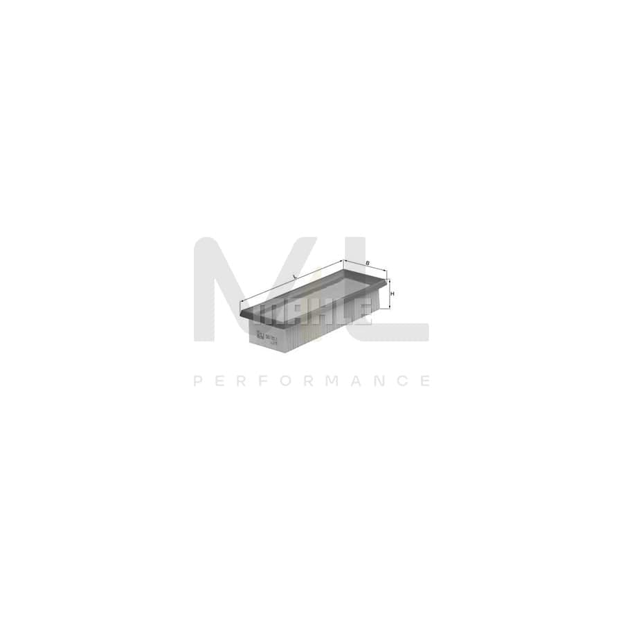MAHLE ORIGINAL LX 581 Air Filter Filter Insert | Performance Parts DirectCar Parts