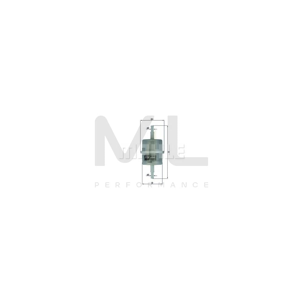 MAHLE ORIGINAL KL 63 Fuel filter In-Line Filter | Performance Parts DirectCar Parts