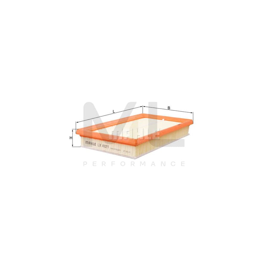 MAHLE ORIGINAL LX 4921 Air Filter Filter Insert | Performance Parts DirectCar Parts