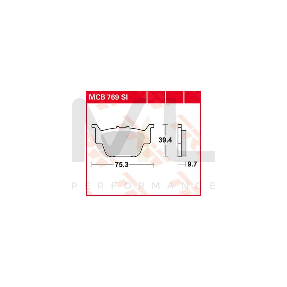 TRW Sinter Offroad Mcb769Si Brake Pad Set | Performance Parts Direct Car Parts