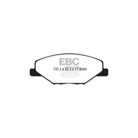 EBC PD03KF1496 Skoda Fabia (NJ) Yellowstuff Front Brake Pad & Plain Disc Kit - TRW Caliper