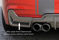 Rieger 00088057 BMW 4 Series F32 F33 F36 Rear Diffuser for Twin Tailpipe Left & Right - Glossy Black