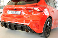 Rieger 00088216 Ford DEH Focus 4 Rear Diffuser for Sport Tailpipe Left & Right (Inc. Focus 4 ST) - Glossy Black
