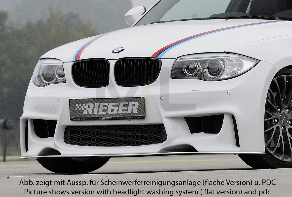 Rieger 00035031 BMW 1 Series E81 E82 E87 E88 Front Bumper