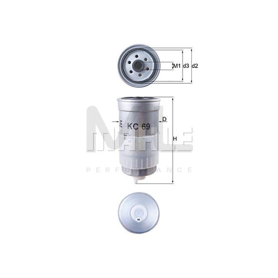 MAHLE ORIGINAL LX 65 Air Filter Filter Insert | Performance Parts DirectCar Parts
