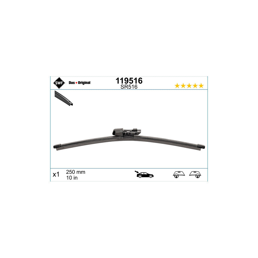 Swf Visioflex Rear 119516 Wiper Blade