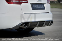 Rieger 00055335 Audi 4F A6 Rear Diffuser for Sport Tailpipe Left & Right -  Matte Black