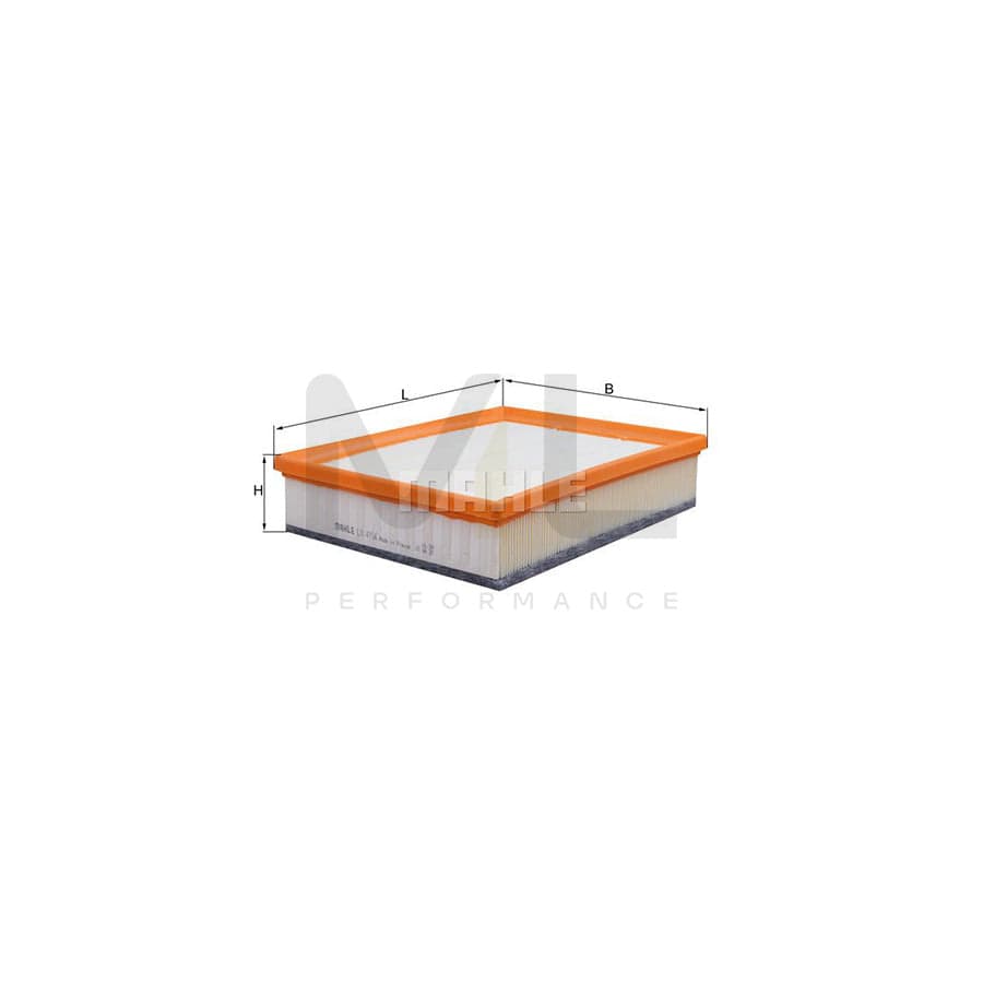 MAHLE ORIGINAL LX 4154 Air Filter Filter Insert | Performance Parts DirectCar Parts