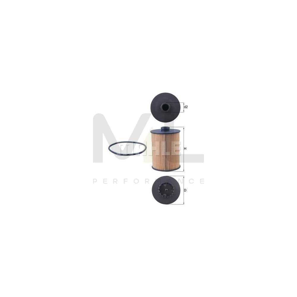 MAHLE ORIGINAL OX 983D Oil Filter Filter Insert | Performance Parts DirectCar Parts