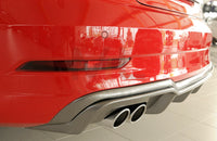 Rieger 00099614 Audi 8V A3 Rear Diffuser for Twin Tailpipe Left - Carbon-Look