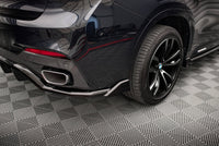 Maxton Design BMW X6 M-Pack F16 Central Rear Splitter (with Vertical Bars)
