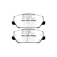 EBC PD03KF1640 Hyundai i-30 N Yellowstuff Front Brake Pad & Plain Disc Kit 2 |