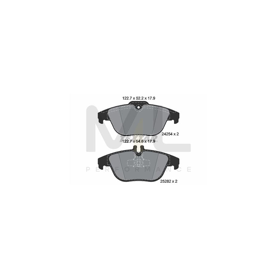 TEXTAR epad 2425481 Brake pad set prepared for wear indicator