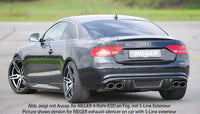 Rieger 00099092 Audi B8 B81 A5 Rear Diffuser for Original Tailpipe Left & RIght - Carbon-Look