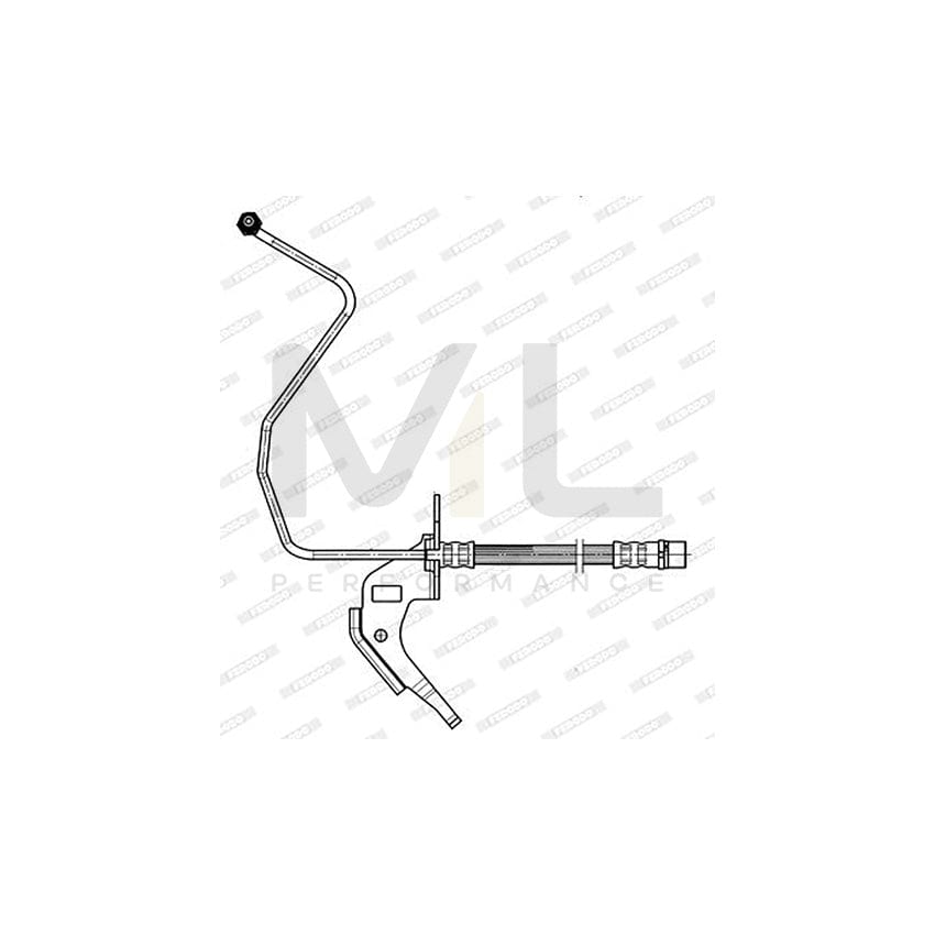 FERODO FHY3055 Brake Hose 330mm, M 10X1 | Performance Parts Direct Car Parts