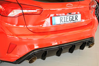 Rieger 00088216 Ford DEH Focus 4 Rear Diffuser for Sport Tailpipe Left & Right (Inc. Focus 4 ST) - Glossy Black