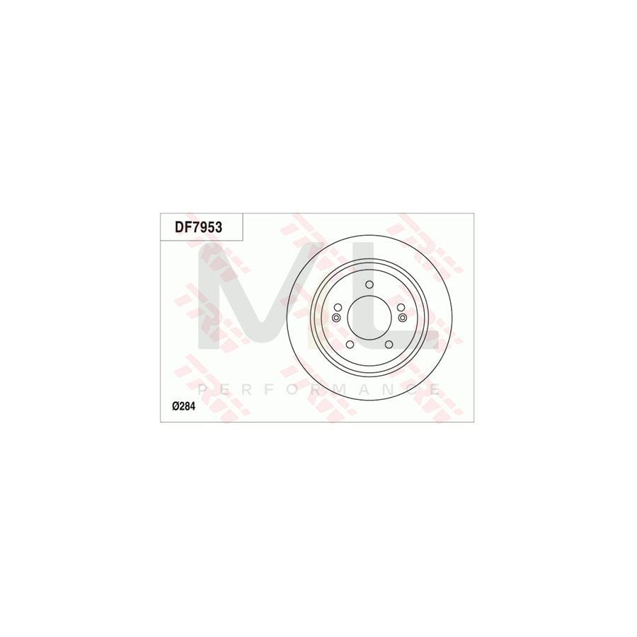 TRW DF7953 Brake Disc Solid | Performance Parts Direct Car Parts