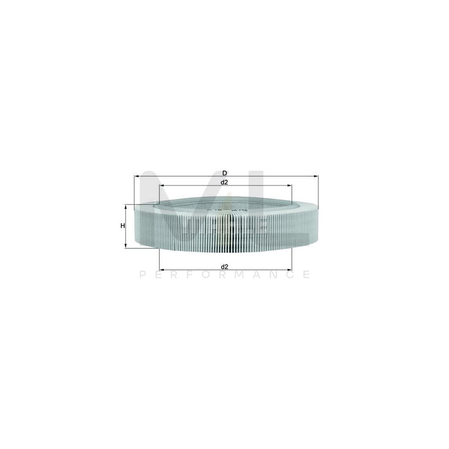 MAHLE ORIGINAL LX 262 Air Filter Filter Insert | Performance Parts DirectCar Parts