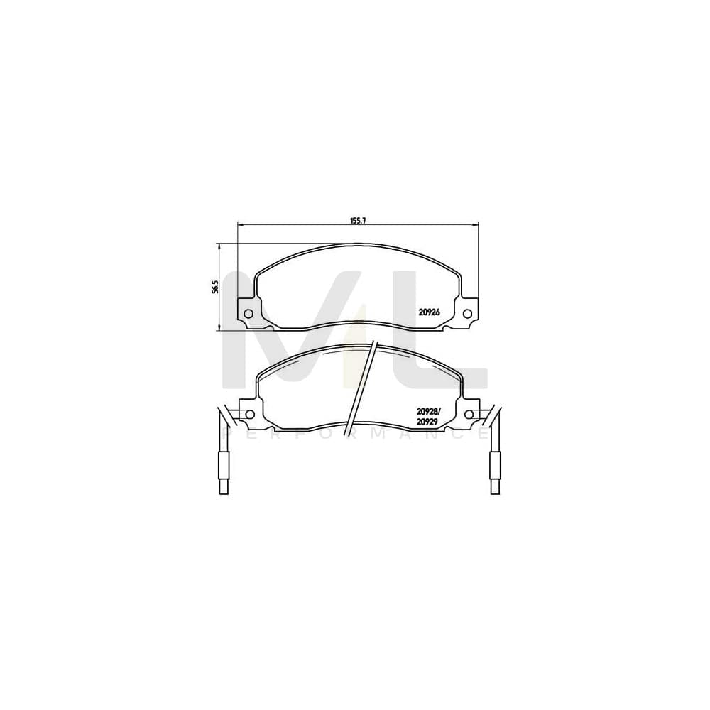 Brembo P 68 006 Brake Pad Set