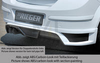 Rieger 00051267 Opel Astra H Rear Diffuser for Tailpipe Left -  Matte Black