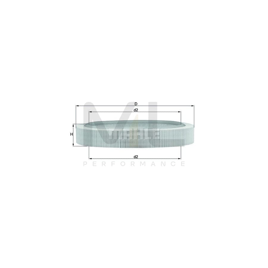 MAHLE ORIGINAL LX 58 Air Filter Filter Insert | Performance Parts DirectCar Parts