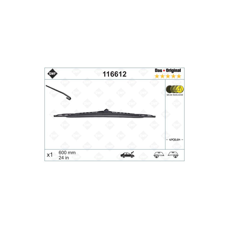 Swf Original Spoiler 116612 Wiper Blade