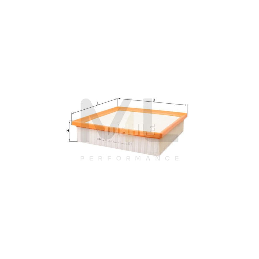 MAHLE ORIGINAL LX 2872 Air Filter Filter Insert | Performance Parts DirectCar Parts