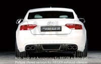 Rieger 00099075 Audi B8 B81 A5 Rear Diffuser for Original Tailpipe Left & RIght - Carbon-Look