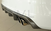 Rieger 00099372 Audi 8V S3 Rear Diffuser for Original Twin Tailpipe Left & Right - Carbon-Look