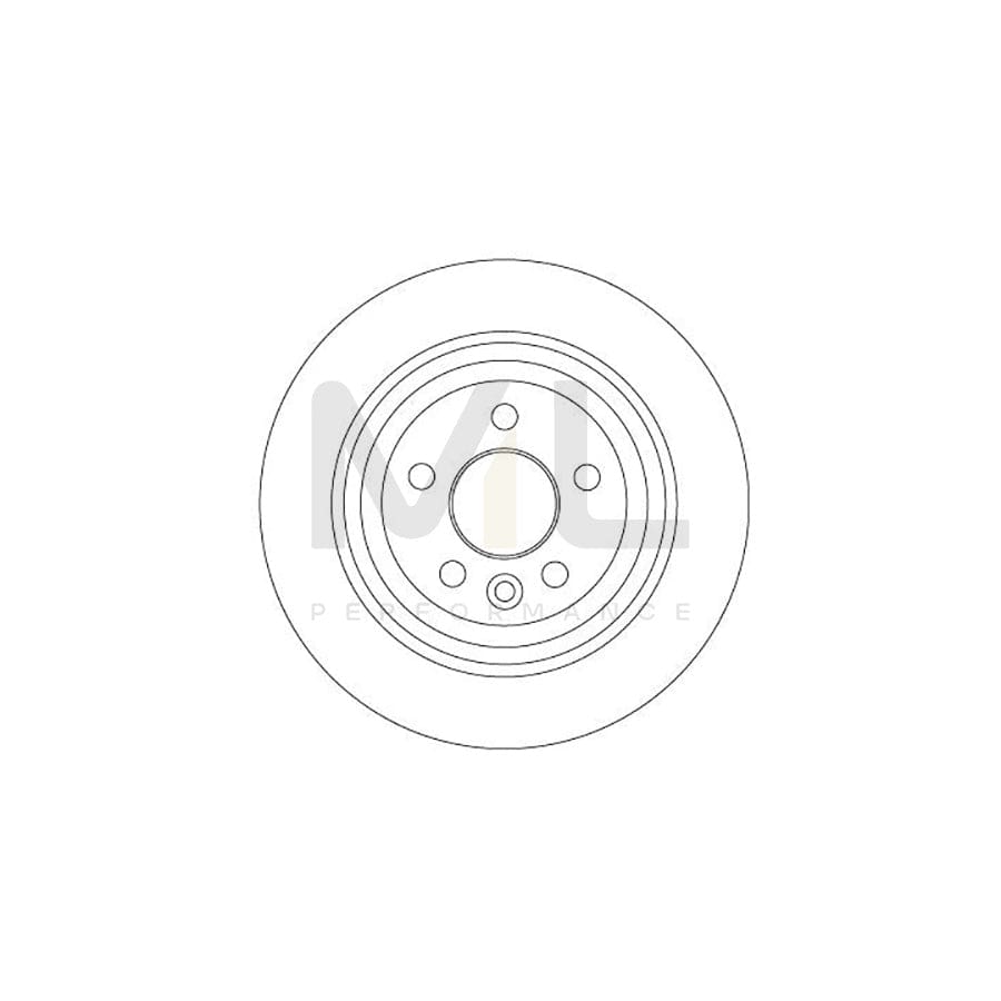 TRW DF6913 Brake Disc for LAND ROVER FREELANDER Solid, Painted | Performance Parts Direct Car Parts