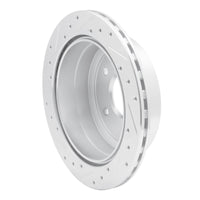 R1 Concepts R1 05-06 Pontiac GTO Rear Right Drilled & Slotted Silver Brake Rotor