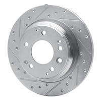 R1 Concepts R1 99-01 Acura RL Rear Left Drilled & Slotted Silver Brake Rotor