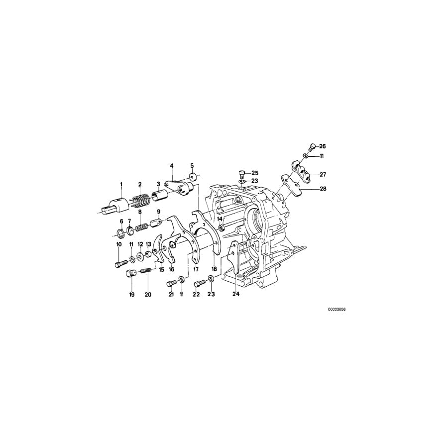 Genuine BMW 23311224123 E34 E32 Roadster Selector Cam (Inc. 324d, 525i & Z1)