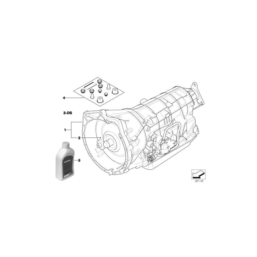 Genuine BMW 24407509116 E39 E46 E85 Torque Converter D51 (Inc. 325Ci, 325ti & 323Ci)