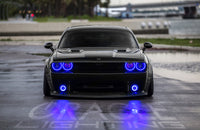 ORACLE Lighting Oracle Dodge Challenger 08-14 LED Waterproof Fog Halo Kit - ColorSHIFT