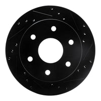 R1 Concepts R1 1988-1991 Chevrolet K1500 Front Right Drilled & Slotted Black Brake Rotor