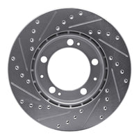 R1 Concepts R1 87-89 Porsche 944 Except Turbo Front Right Drilled & Slotted Silver Brake Rotor